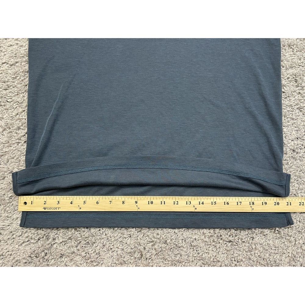 Travis Mathew Polo Men Pima Cotton Navy with Black Collar S/S size L. - Picture 7 of 11